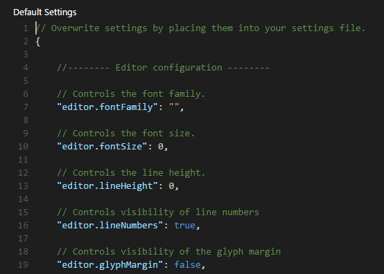 VS Code Settings